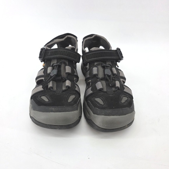 Teva Other - Teva Omnium 2 Mens Black Grey Hiking Water Sandals Size 9 Closed Toe Hikin